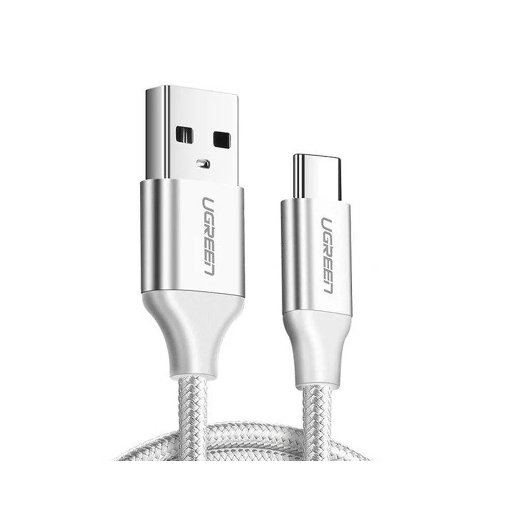 UGREEN USB - USB-C, QC3.0 kábel, 1m (fehér)