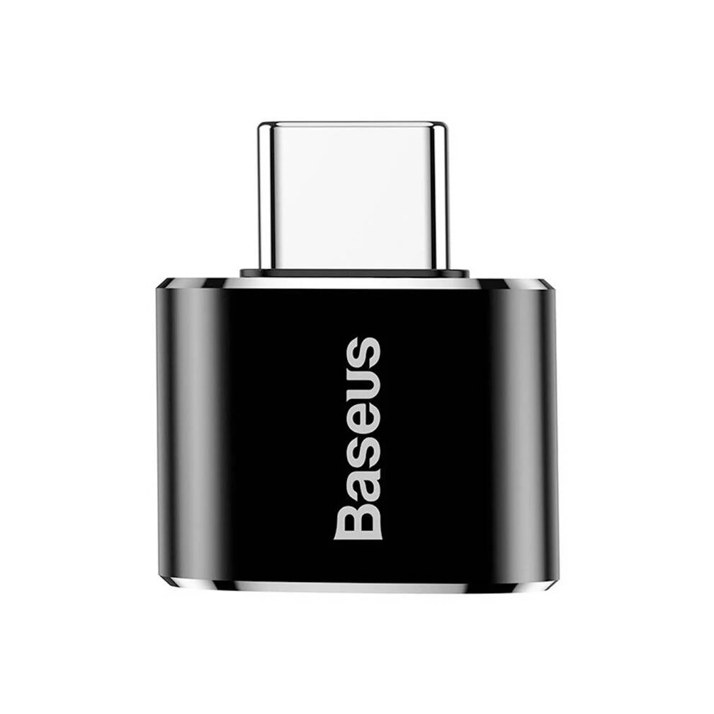 Baseus USB-USB Type-C 2.4A adapter (fekete)