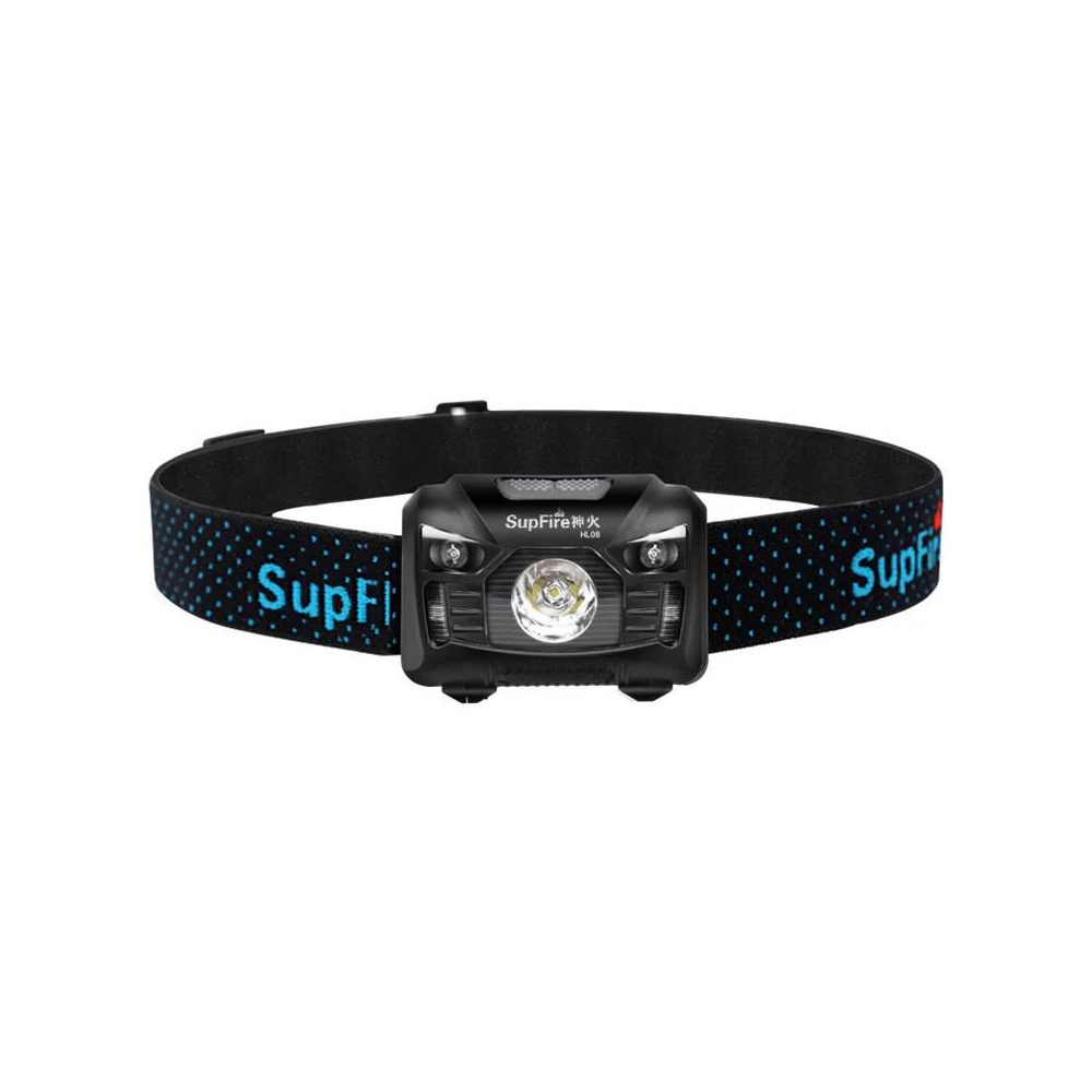 Superfire HL06 zseblámpa, érintés nélküli kapcsolóval, 500lm, USB