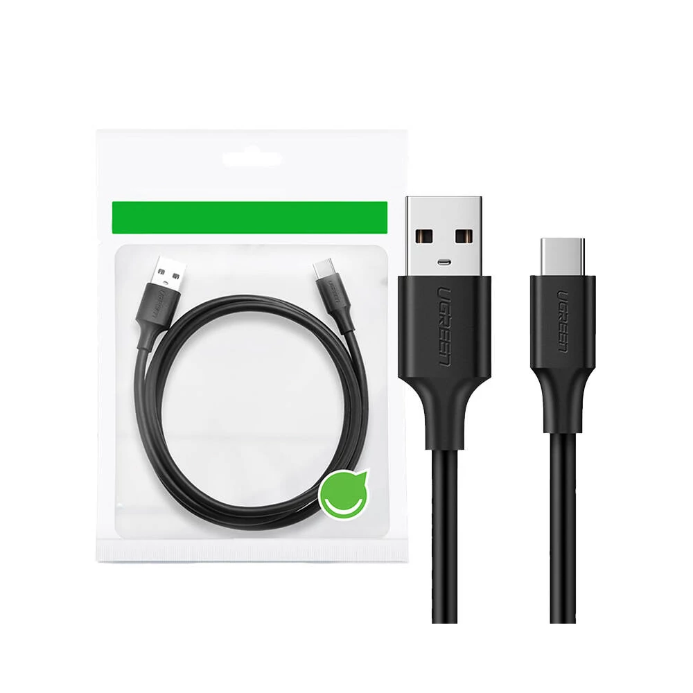 UGREEN USB és USB-C 3.0 kábel, 1m (fekete)