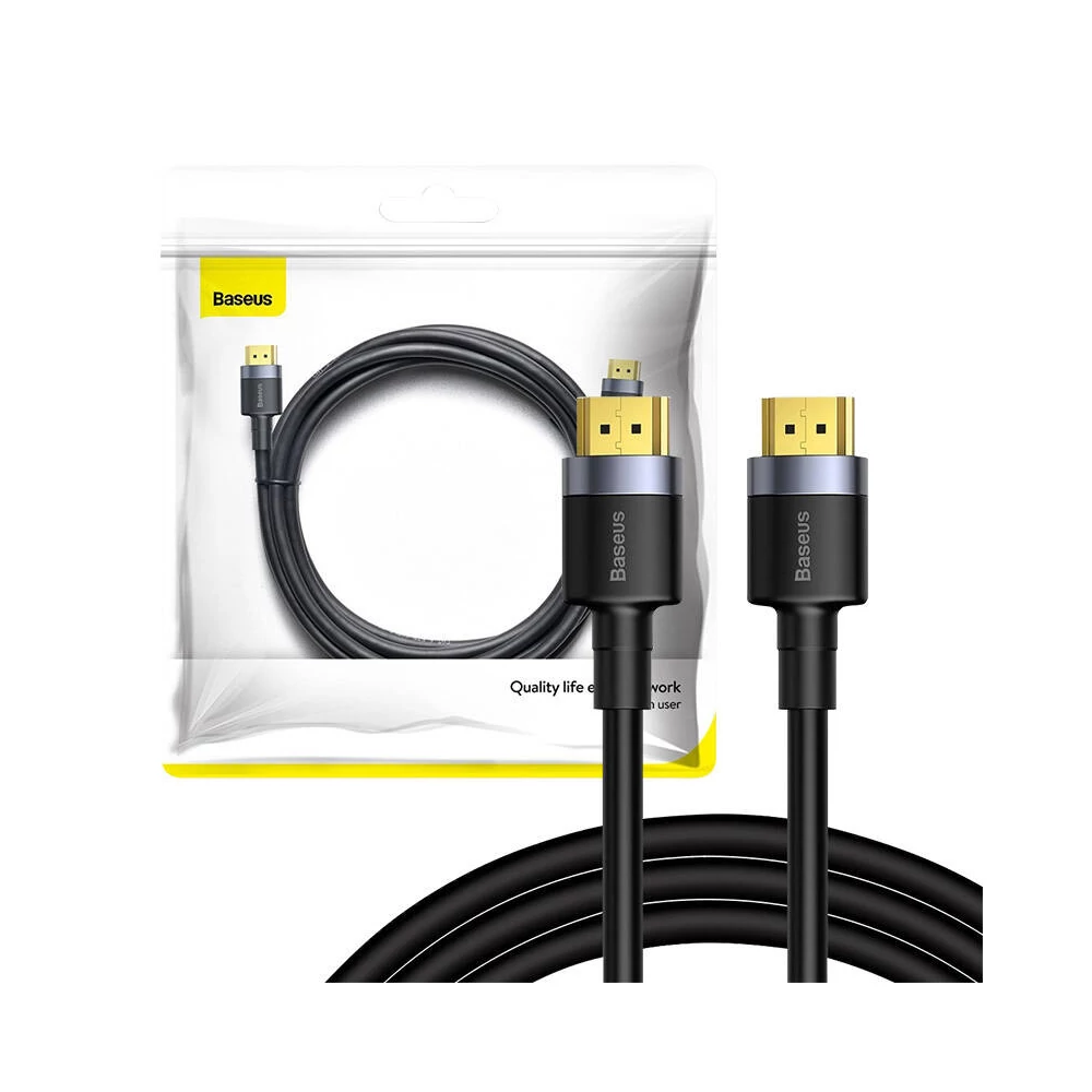 Baseus Cafule HDMI 2.0 kábel, 4K, 3D, 1 m (fekete-szürke)