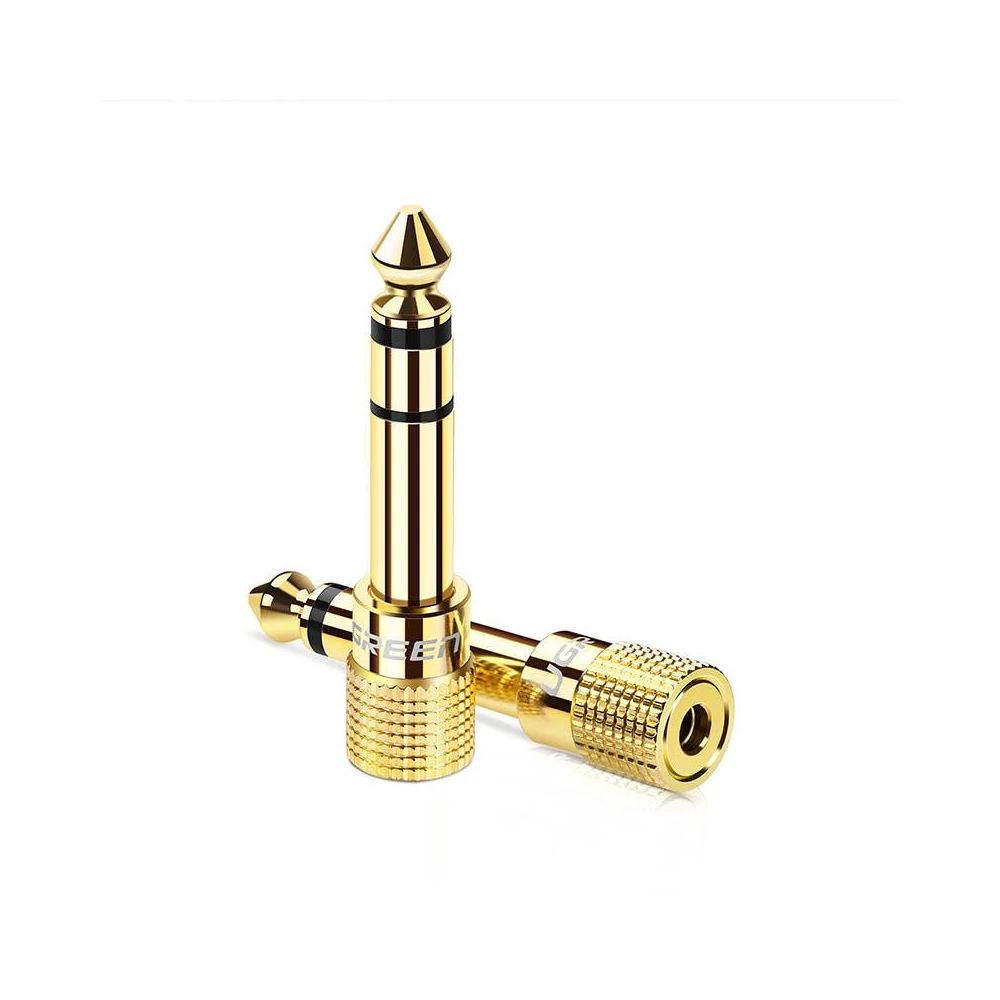 UGREEN 20503 adapter 6,5 mm-es jack - 3,5 mm-es mini jack (arany)