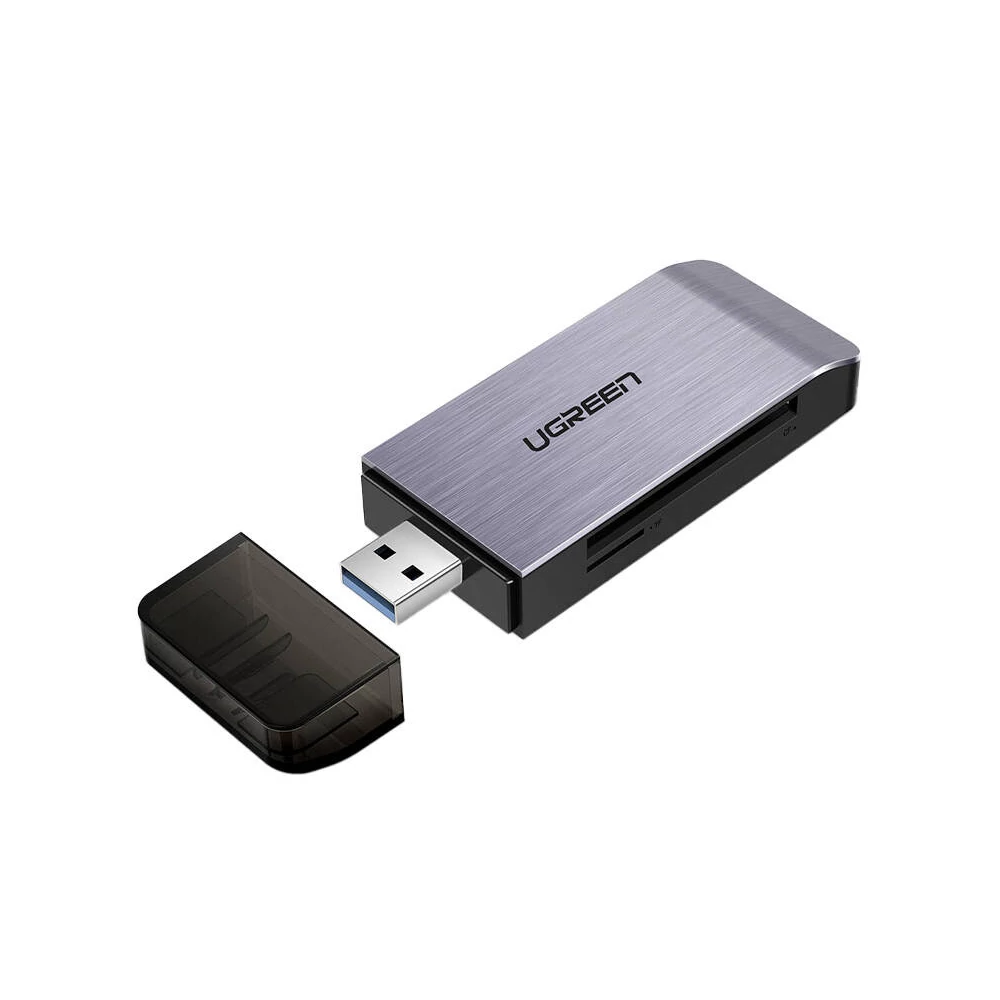 UGREEN 4 az 1-ben USB adapter SD + microSD kártyaolvasó (ezüst)