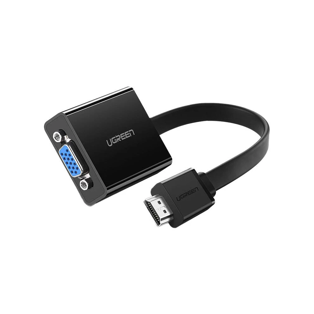 UGREEN MM103 HDMI-VGA adapter, 16 cm (fekete)
