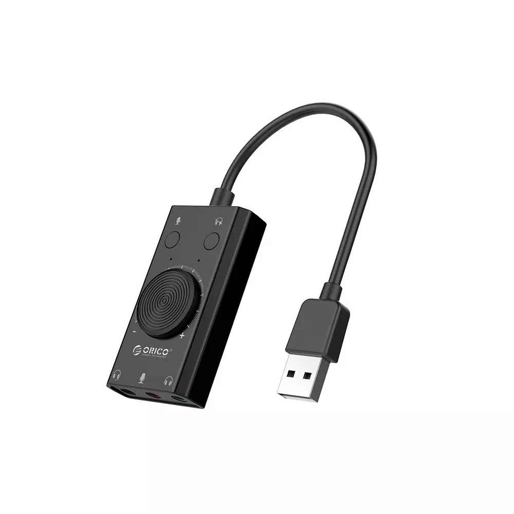 Orico USB 2.0 külső hangkártya, 10cm