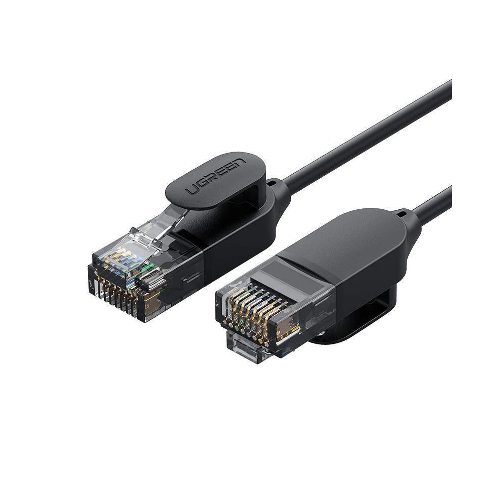 UGREEN NW122 Ethernet RJ45, Cat.6A, UTP hálózati kábel, 1m (fekete)