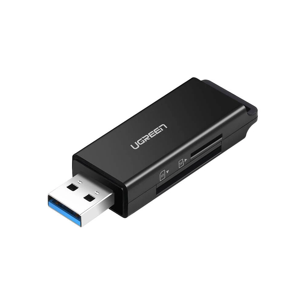 UGREEN CM104 SD/microSD USB 3.0 memóriakártya-olvasó (fekete)