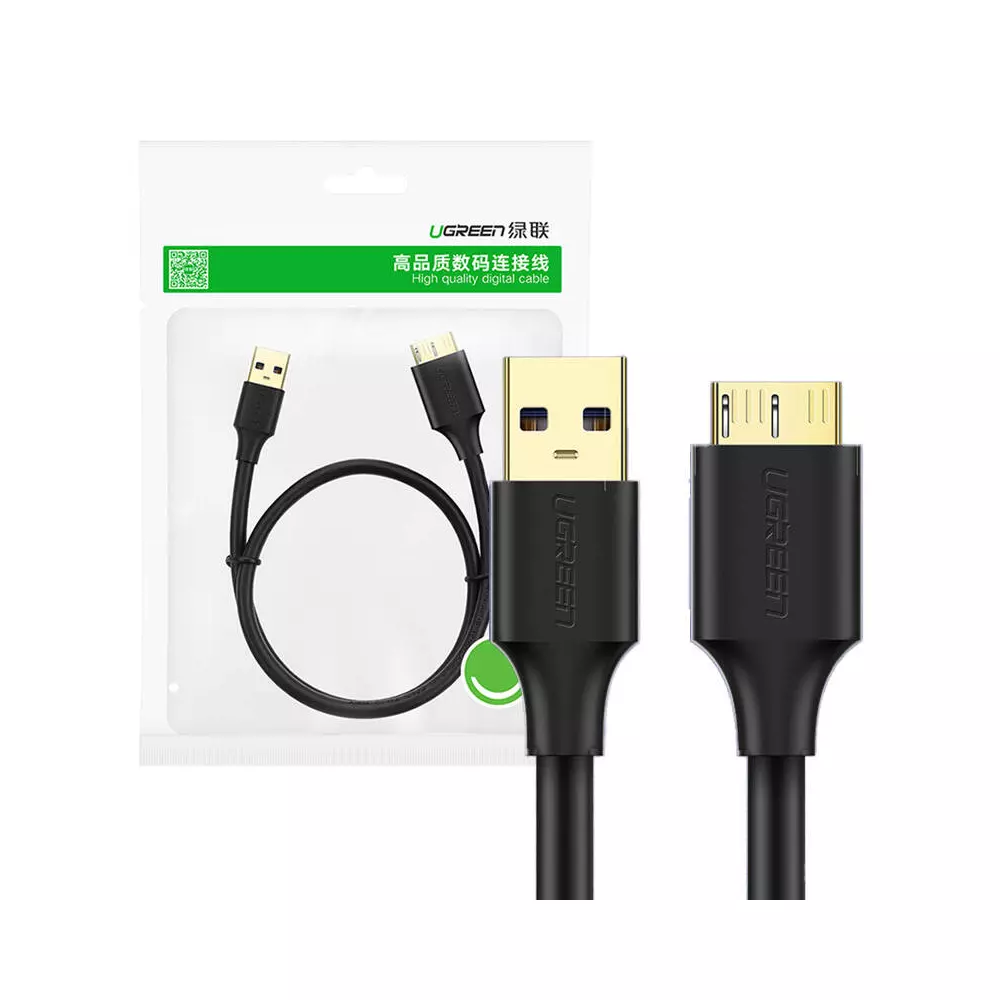 UGREEN US130 USB 3.0 - micro USB 3.0 kábel, 2m (fekete)