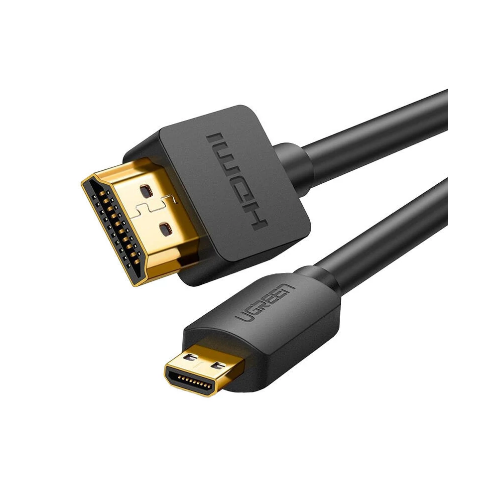 UGREEN HD127 micro HDMI - HDMI 4K 3D kábel,  3m (fekete)