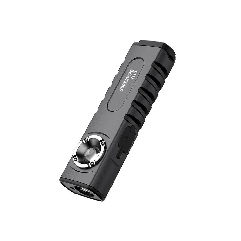 SuperFire G20 multifunkciós zseblámpa, lézermutató, 470lm, USB