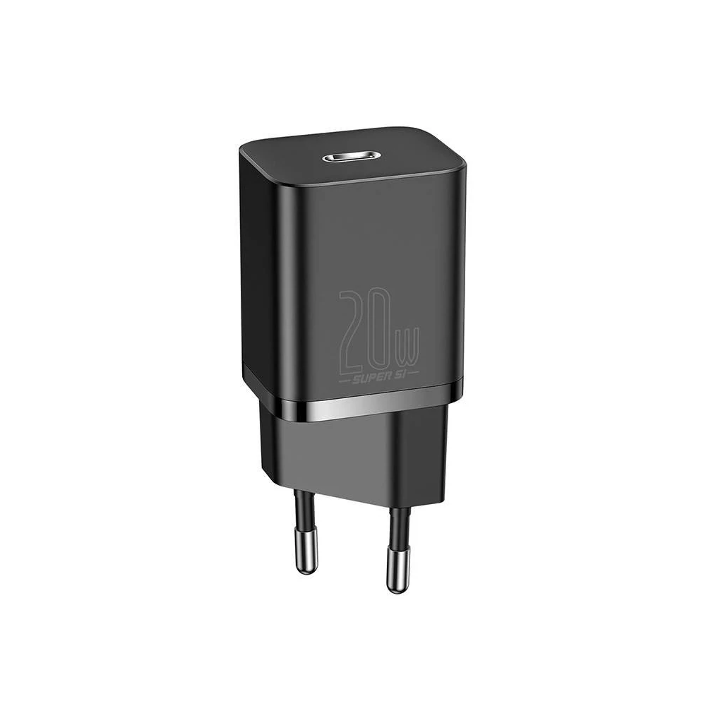 Baseus Super Si USB-C gyorstöltő, 20W (fekete)