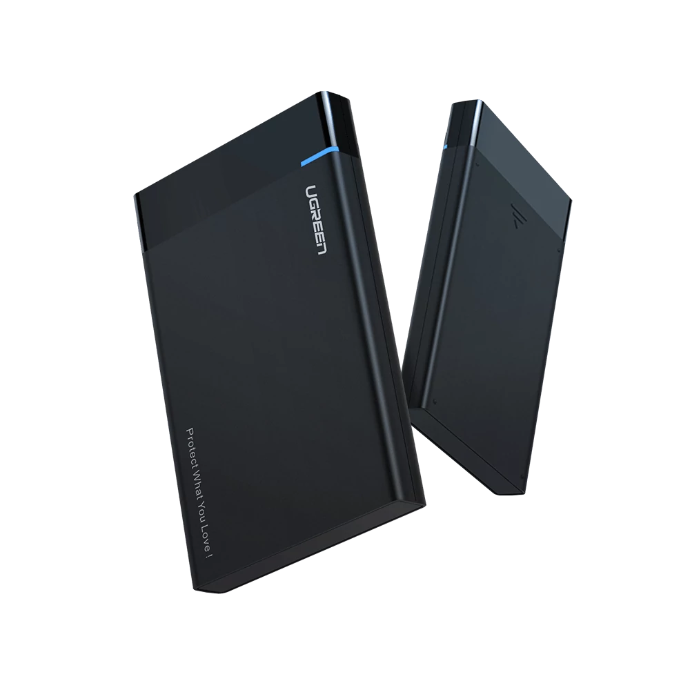 UGREEN US221 Külső HDD/SSD tok 2,5", SATA, USB 3.0 (fekete)