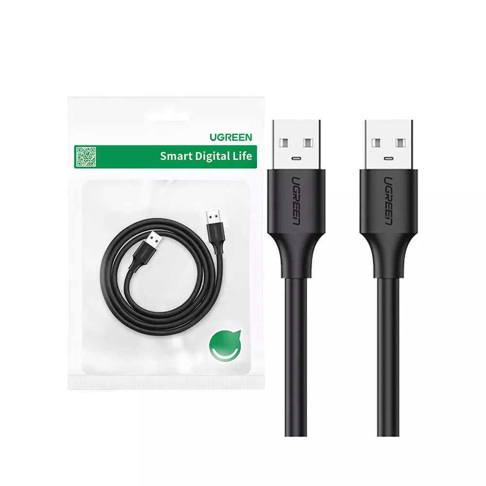 UGREEN US102 USB-A kábel, 0,25 m (fekete)