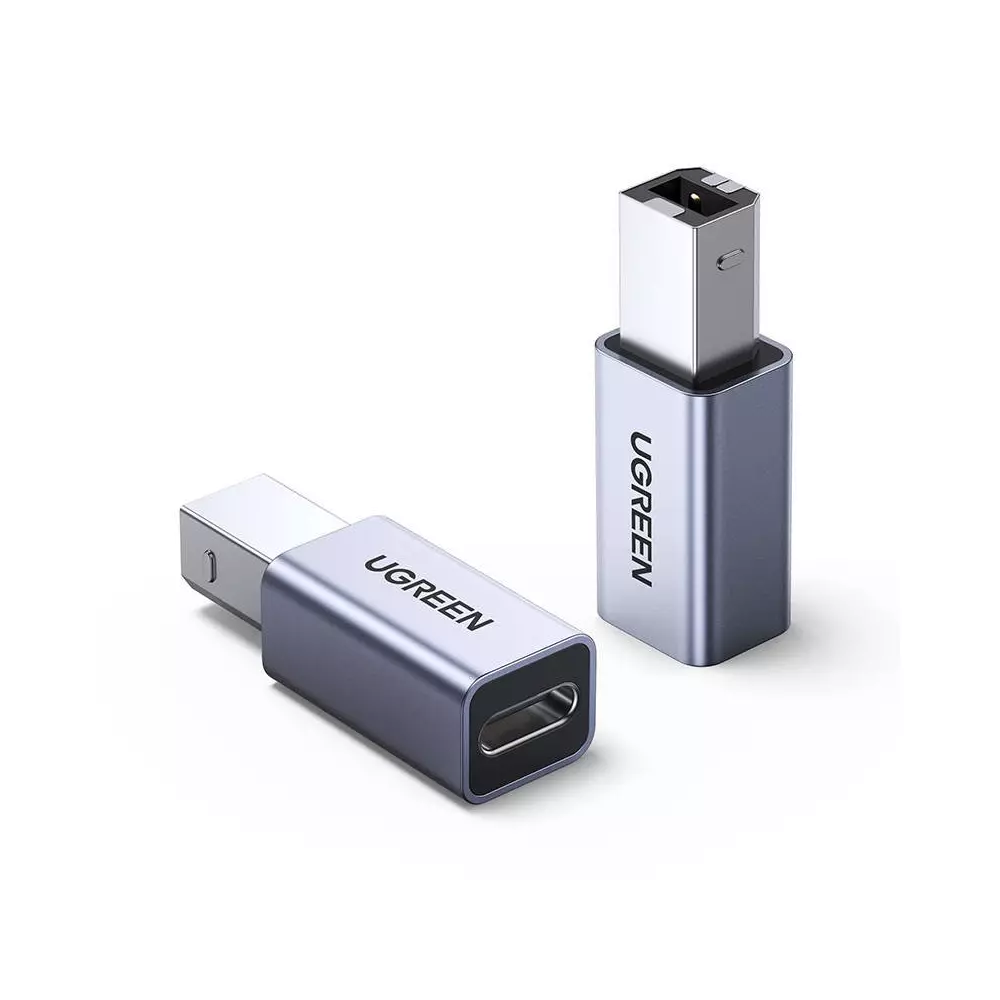 UGREEN US382 USB-C-USB-B adapter nyomtatóhoz (szürke)