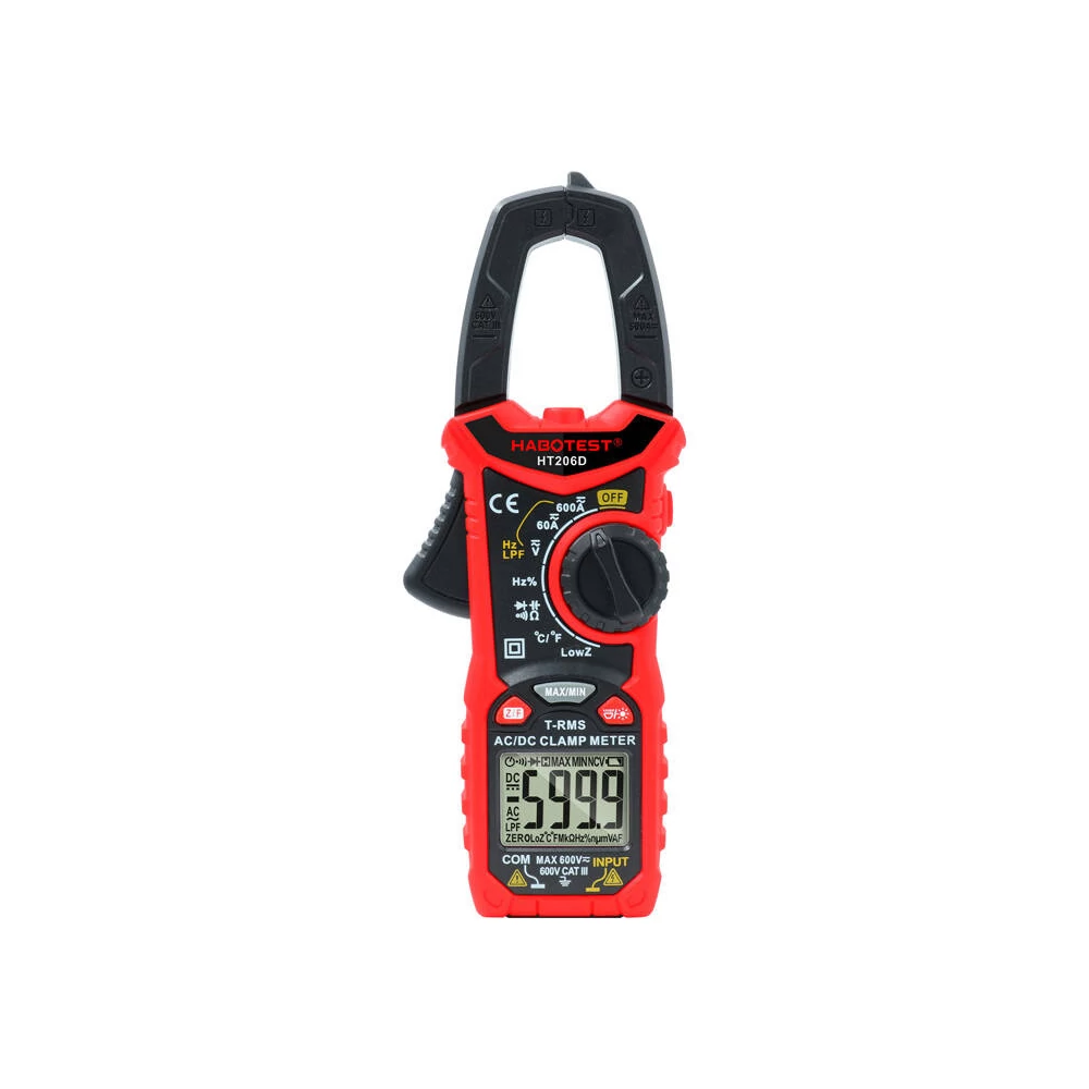 Habotest HT206D digitális bilincsmérő True RMS, NCV, LPF