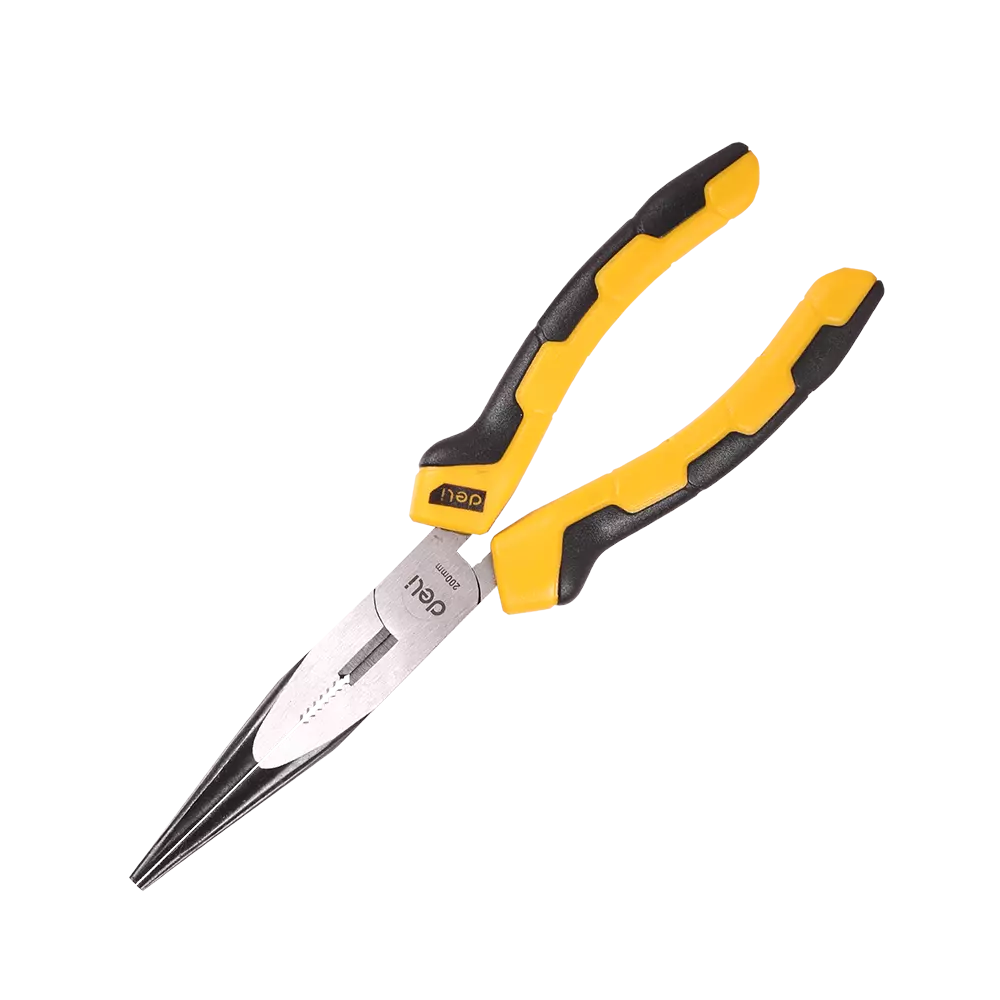 Deli Tools EDL2108 hosszúcsőrű fogó 8" (sárga)