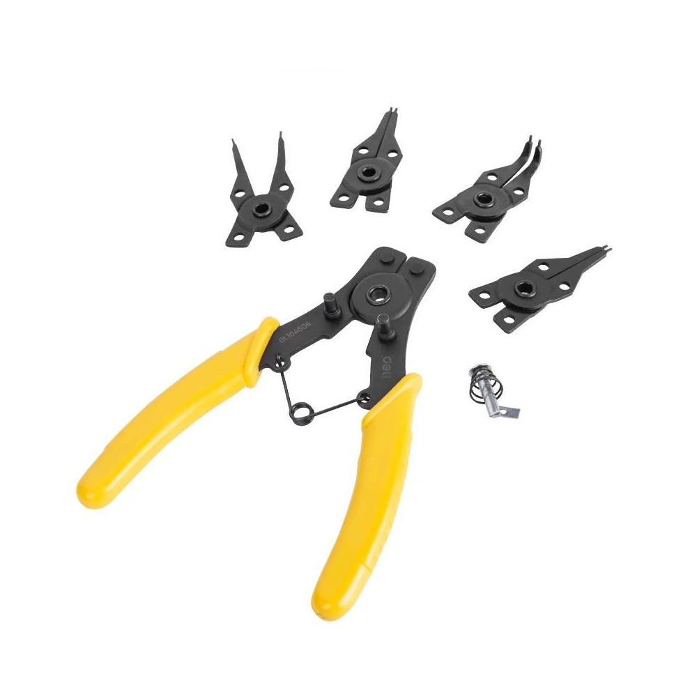 Deli Tools EDL104506, fogókészlet 6" (sárga)