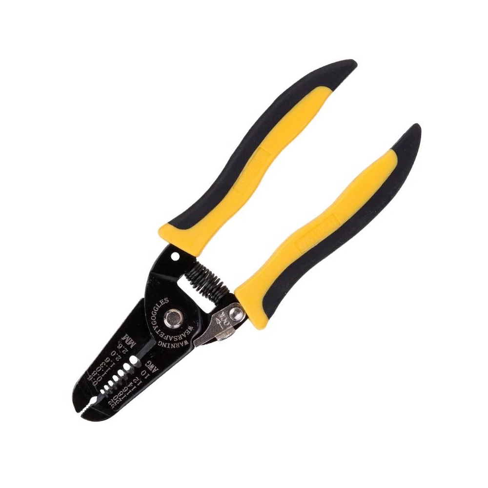 Deli Tools EDL2607 Huzalcsupaszító fogó 0,6-2,6 mm (fekete / sárga)