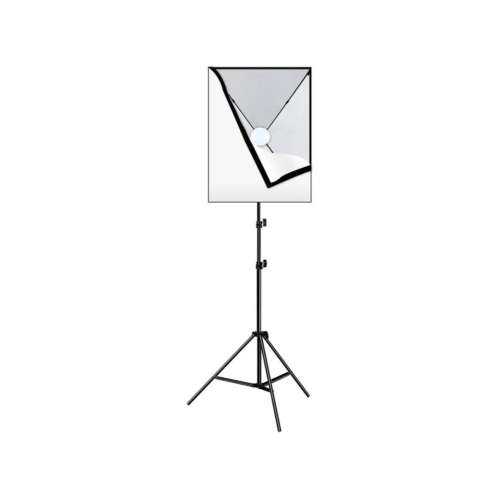 Puluz PU5070EU Stúdió készlet, softbox 50x70cm, állvány, LED izzó 1 db