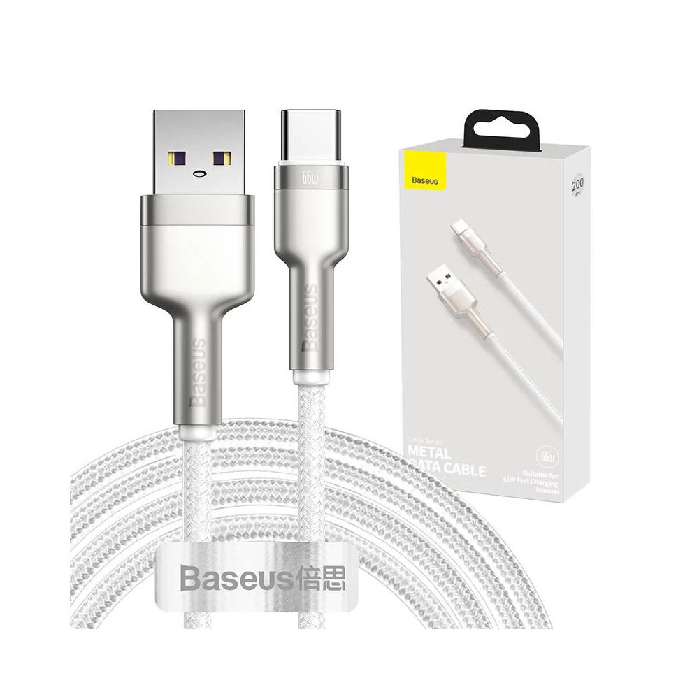 Baseus Cafule USB-USB-C kábel, 66 W, 2 m (fehér)