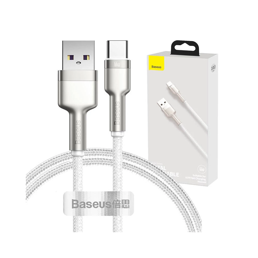 Baseus Cafule USB-USB-C kábel, 66 W, 1 m (fehér)