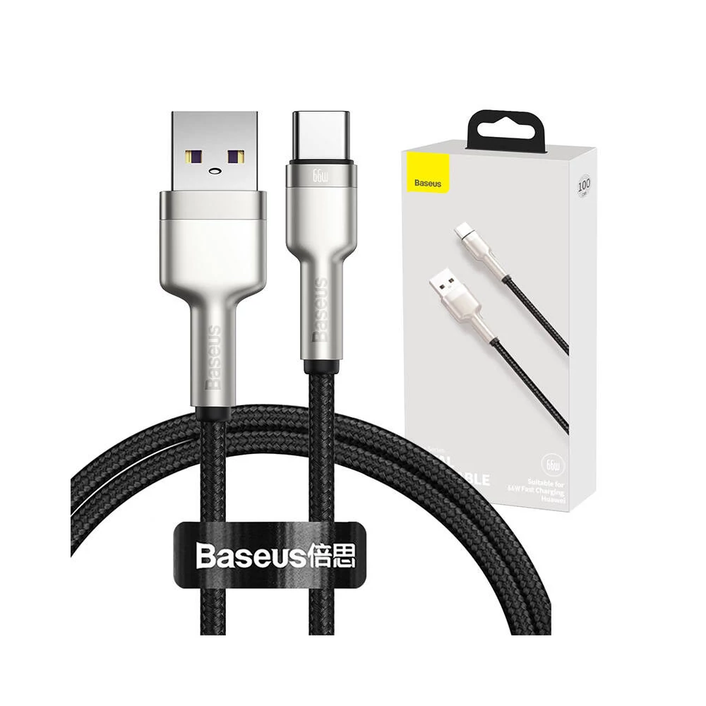 Baseus Cafule USB-USB-C kábel, 66 W, 1 m (fekete)