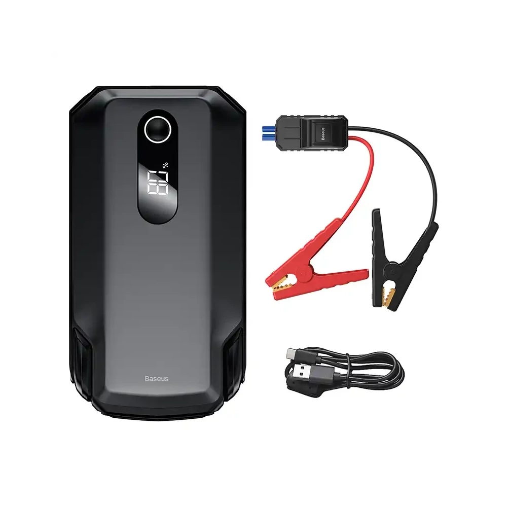 Baseus Super Energy Max Car Jump Starter Powerbank / Indító, 20000mAh, 2000A, USB (fekete)