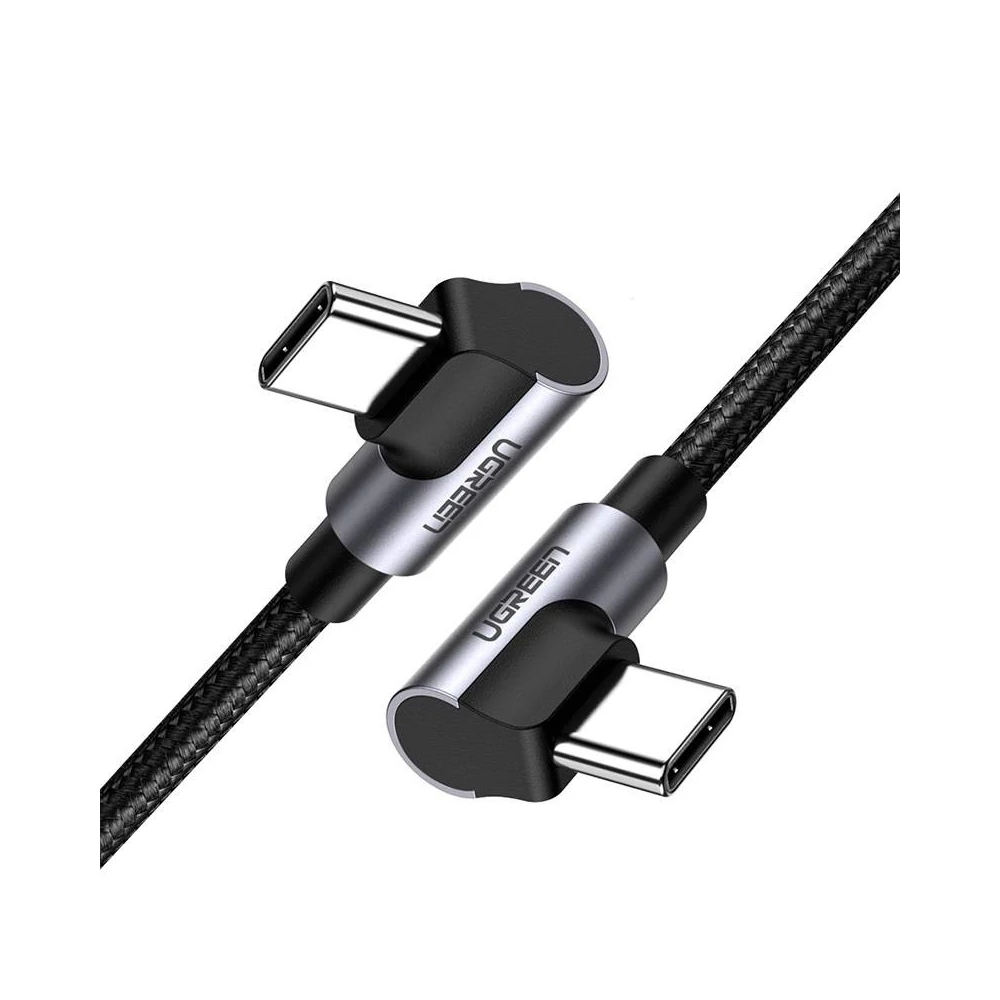 UGREEN US323 USB-C-USB-C ferde kábel, PD, 3A 60W, 2m (fekete)