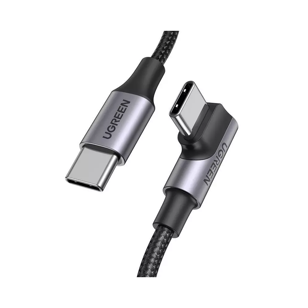 UGREEN US334 USB-C-USB-C ferde kábel, 5A, PD 100W, 2m (fekete)