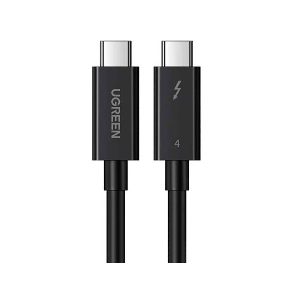 UGREEN US501 USB-C-USB-C kábel, Gen3, 100 W, 4K, 0,8 m (fekete)