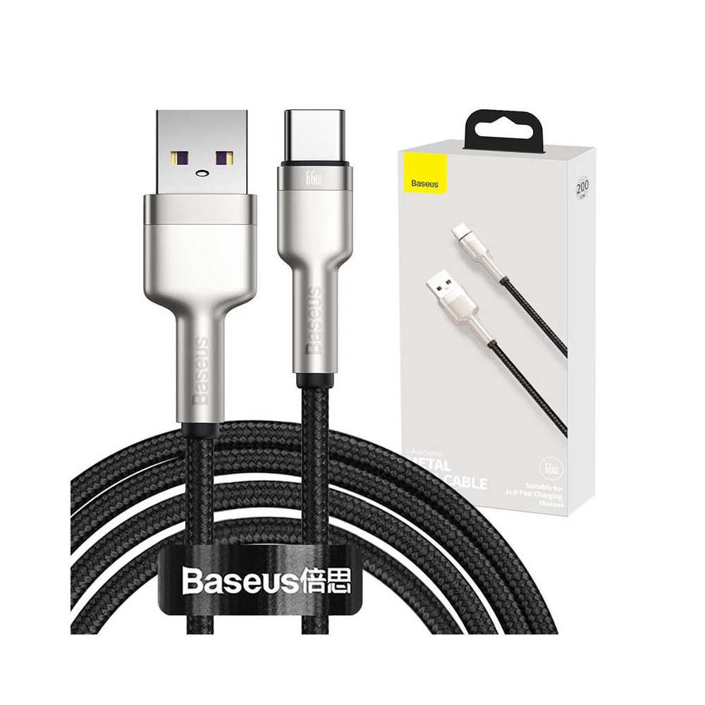 Baseus Cafule USB-USB-C kábel, 66 W, 2 m (fekete)