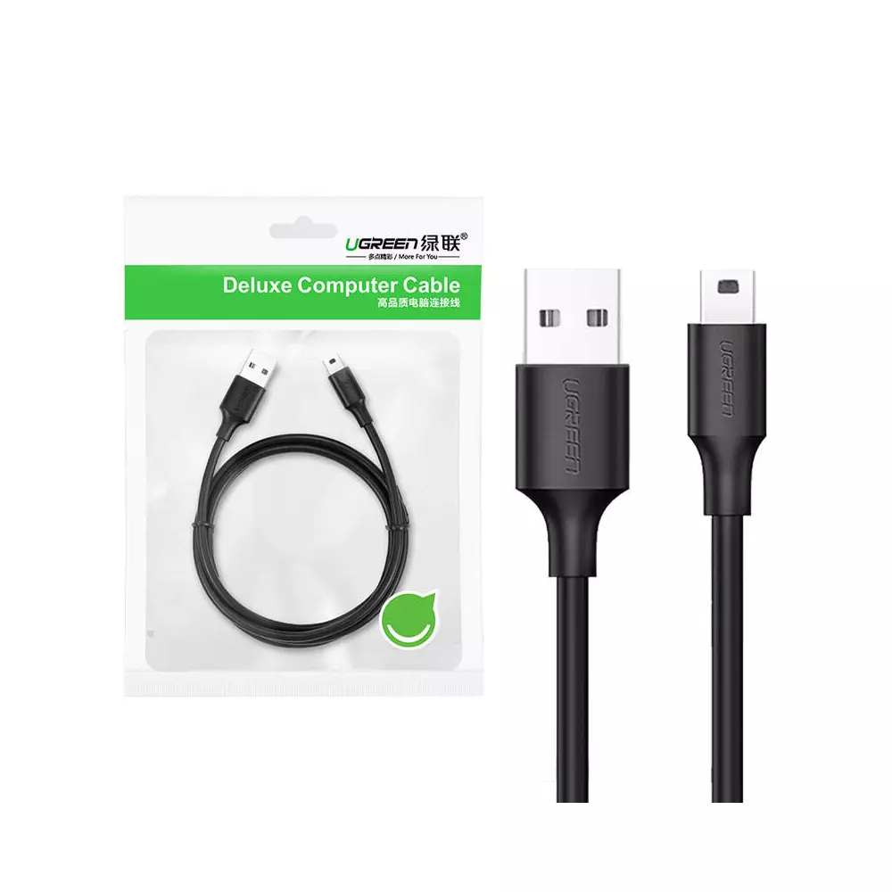 UGREEN US132 USB-mini USB kábel, 0,25m (fekete)