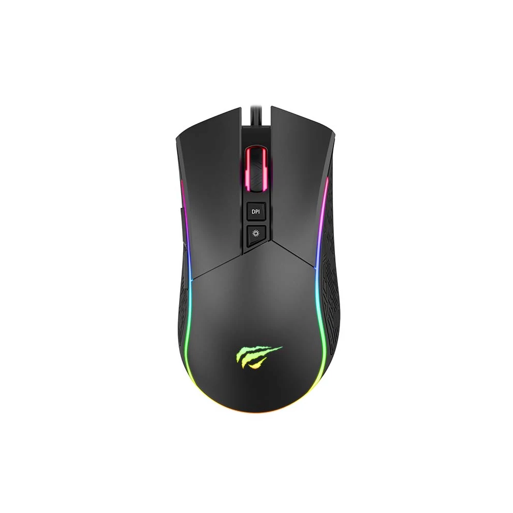 Havit GAMENOTE MS1001S játék egér RGB 800-4800 DPI