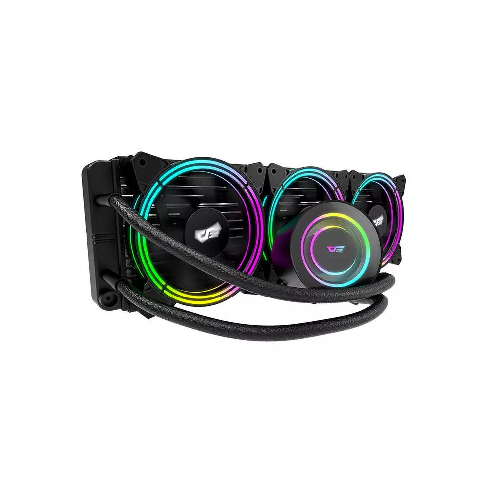 Darkflash TR360 PC vízhűtő AiO RGB 3x 120x120 (fekete)