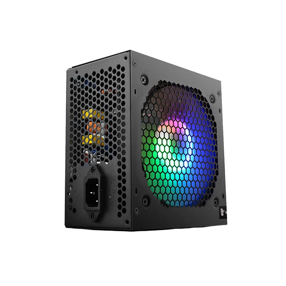 Számítógép tápegység Aigo AK600 RGB (fekete)
