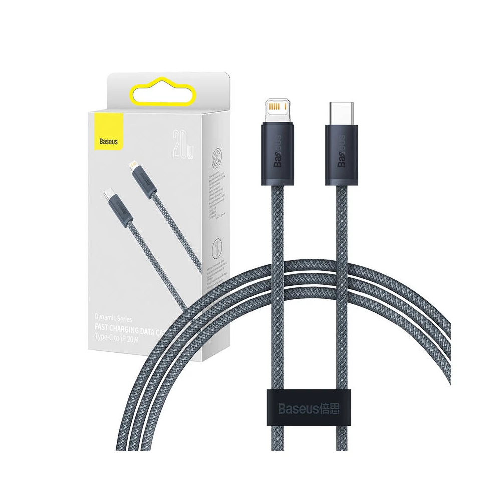 Baseus Dynamic Series USB-C-Lightning kábel, 20W, 1m (szürke)