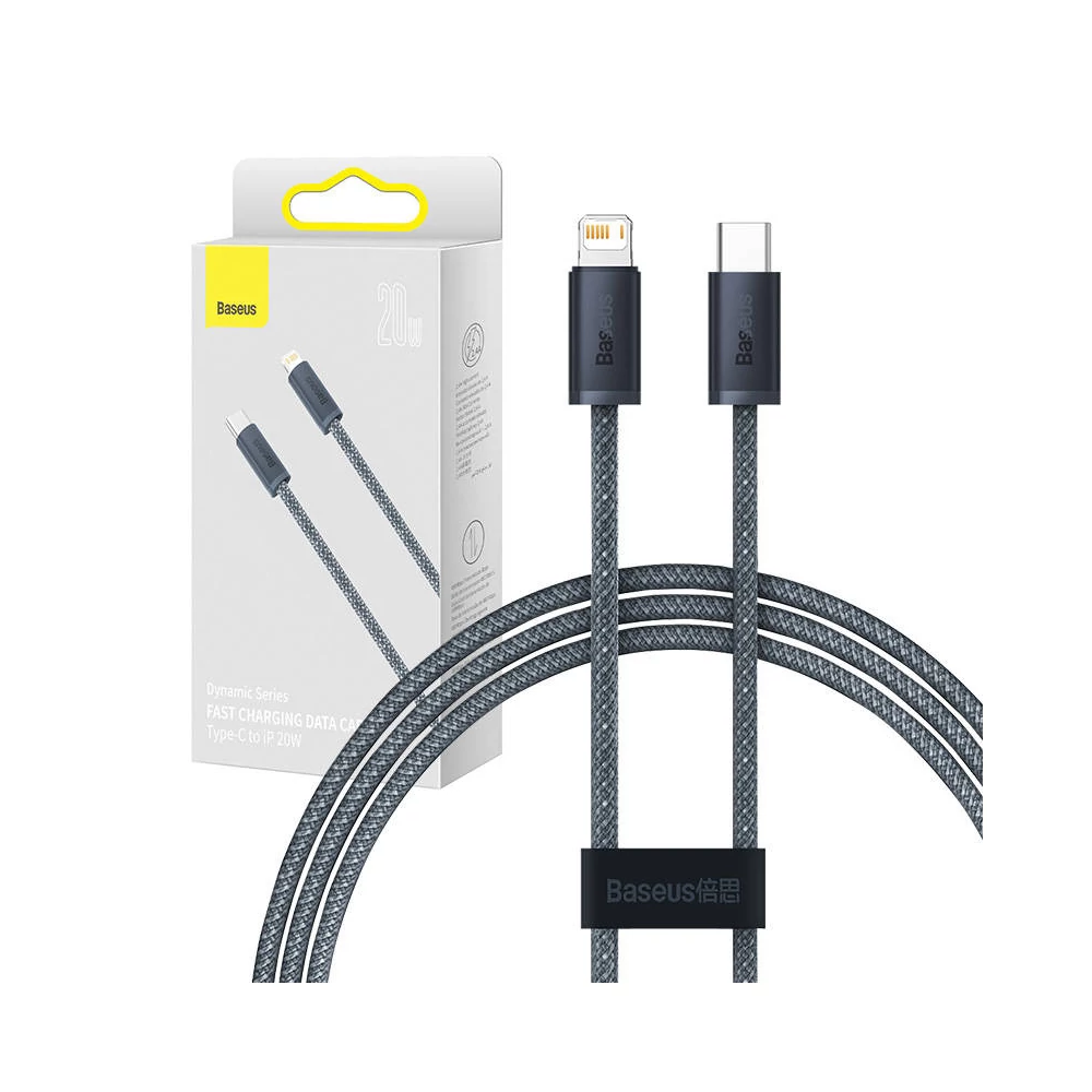 Baseus Dynamic Series USB-C-Lightning kábel, 20W, 1m (szürke)