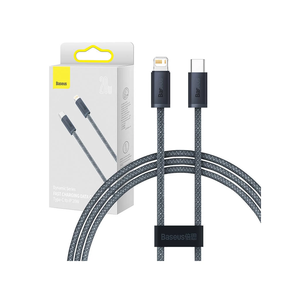 Baseus Dynamic Series USB-C-Lightning kábel, 20W, 2m (szürke)