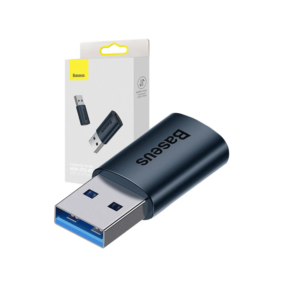 Baseus Ingenuity USB-A-USB-C OTG adapter (kék)