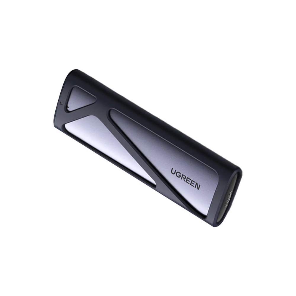 UGREEN CM400 M.2 SSD ház, NVMe, SATA, 10 Gbps, USB-C (szürke)