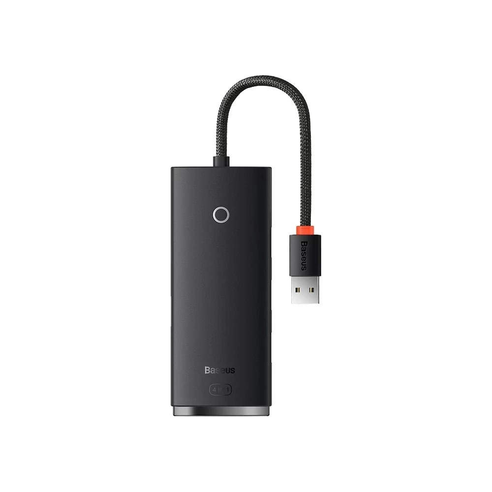 Baseus Lite Series 4 az 1-ben hub, USB - 4x USB 3.0, 25 cm (fekete)