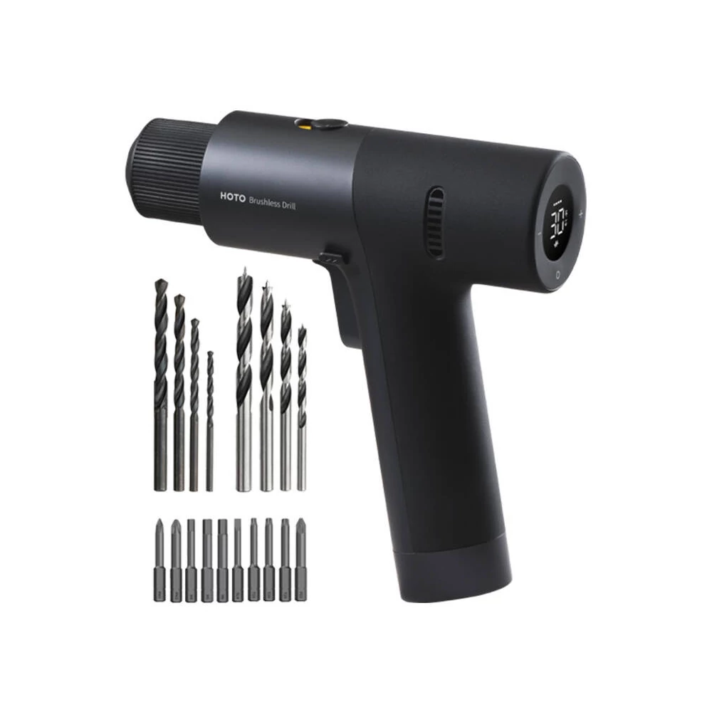 Kefe nélküli fúrógép HOTO QWLDZ001, 12V