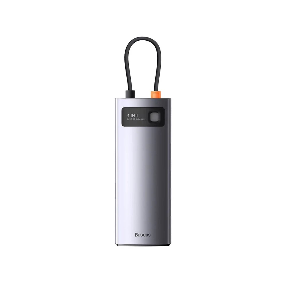 Baseus Metal Gleam Series 4 az 1-ben hub, USB-C - 4x USB 3.0