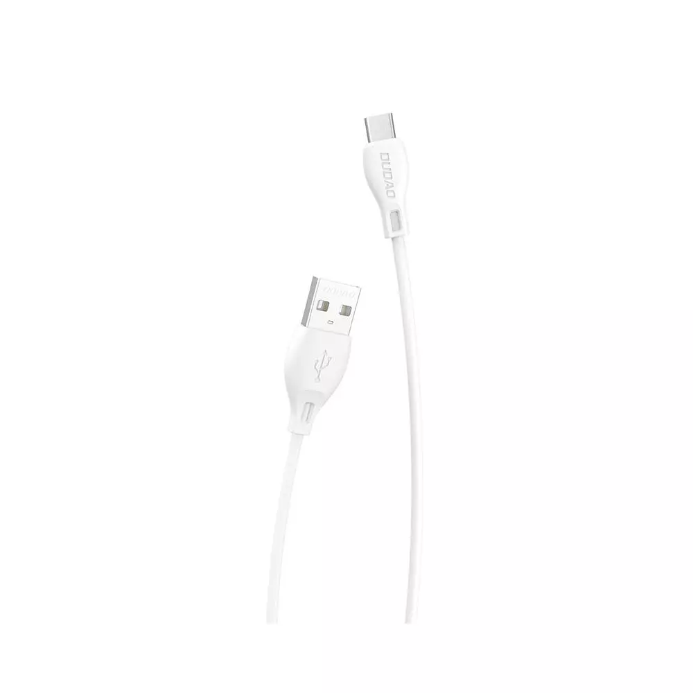USB to USB-C cable Dudao L4T 2.4A 1m (white)