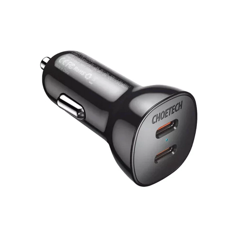 Car charger Choetech TC0008 40W 2x USB-C