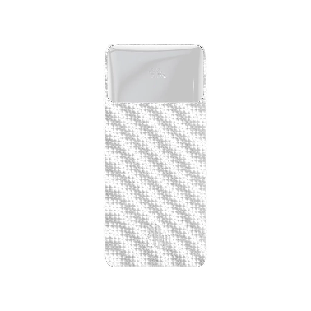 Baseus Bipow Powerbank, 10000mAh, 20W (fehér)