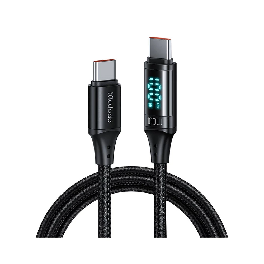 USB-C-USB-C Mcdodo kábel CA-1100, 100W, 1,2m (fekete)