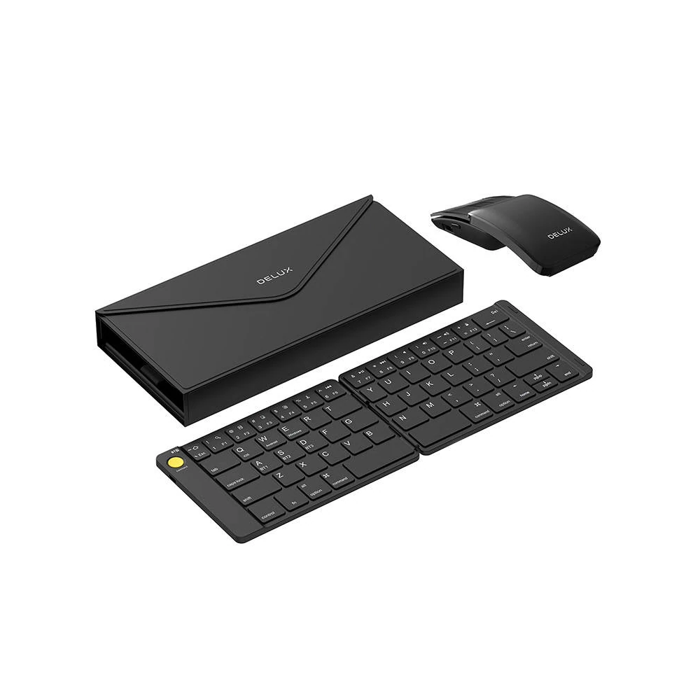 Set Wireless foldable Keyboard Delux KF10 and mouse MF10PR