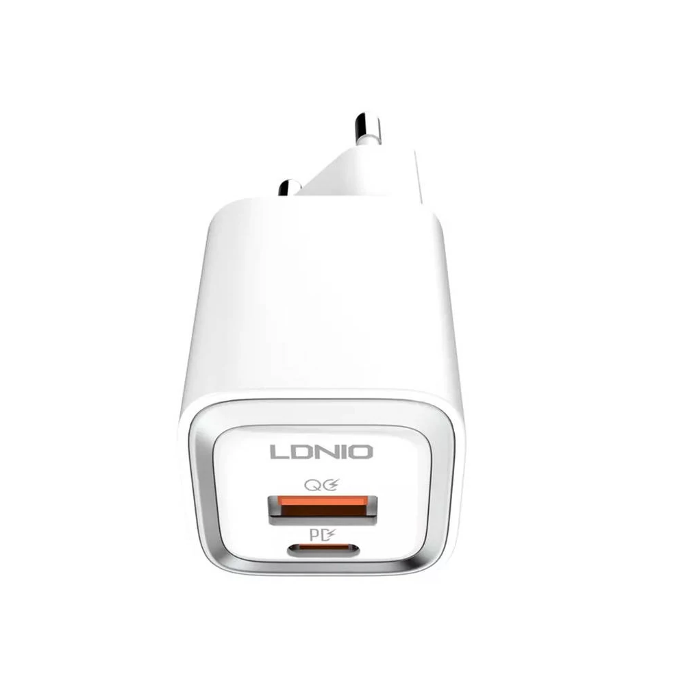 LDNIO A2318M USB, USB-C hálózati töltő + USB-C - Lightning kábel