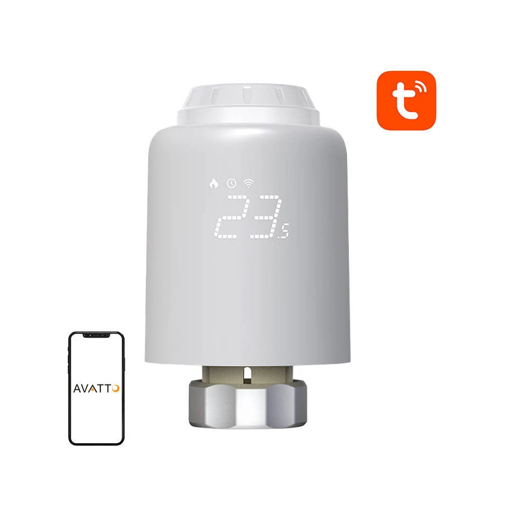 Avatto TRV07 WiFi TUYA intelligens termosztatikus fej Avatto TRV07 WiFi TUYA intelligens termosztatikus fej